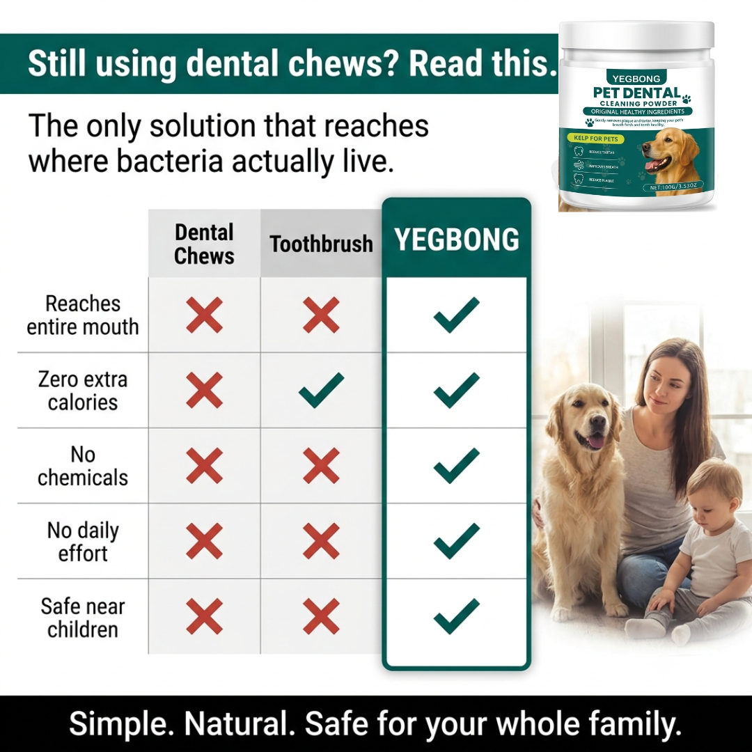 Yegbong™ Your dog's clean mouth. Your baby's peace of mind