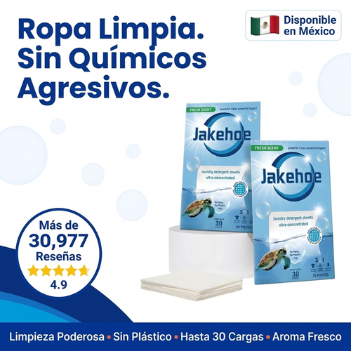 Washly™ láminas de detergente ultra concentrado, sin químicos agresivos.