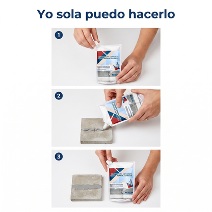 Concretix™ Sella y repara grietas de concreto en minutos