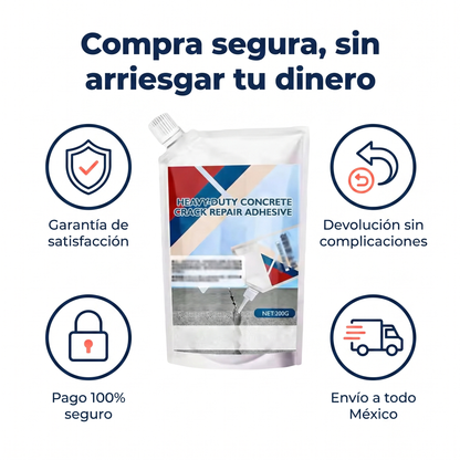 Concretix™ Sella y repara grietas de concreto en minutos